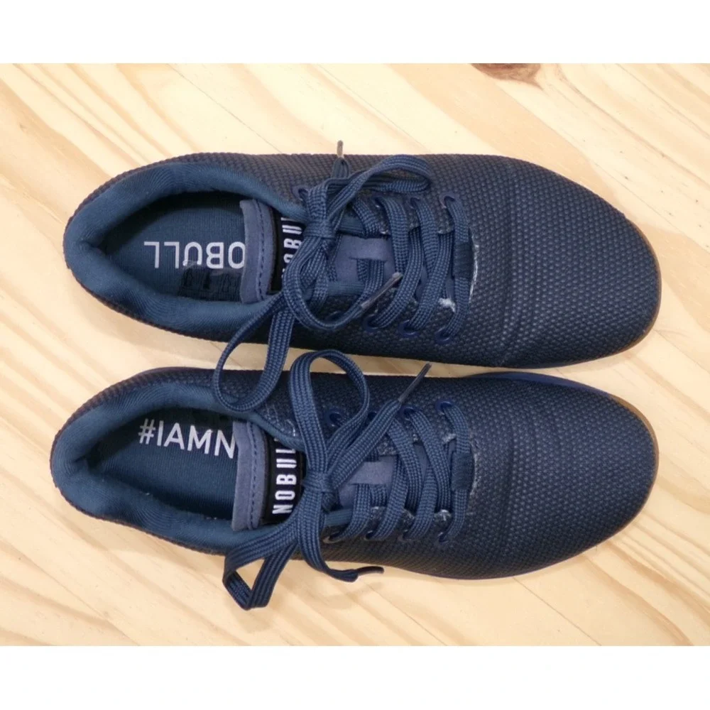 NoBull Superfabric Trainer Shoes Womens 8 Mens 6.5 Blue Training Sneakers